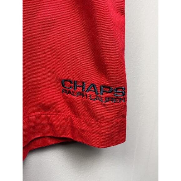 Chaps Ralph Lauren Shorts Mens XL red Blue Athletic Elastic Waist Pockets Preppy - Picture 8 of 8